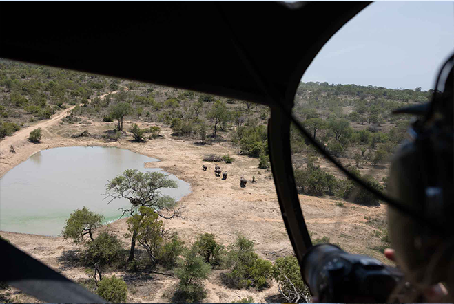 Antipoaching Helicopter conservation projects supported by Panthera Safaris